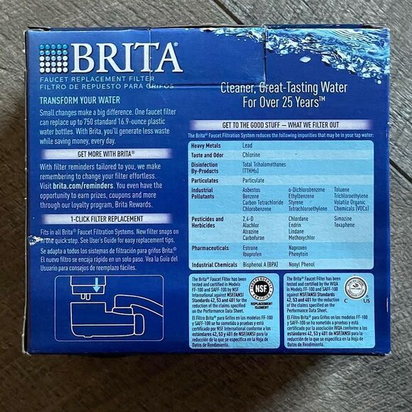NWT! 2-Pack, White Brita Faucet Filter Replacement Filters. - Picture 3 of 11